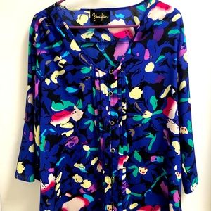 Yumi Kim silk floral flowy blouse